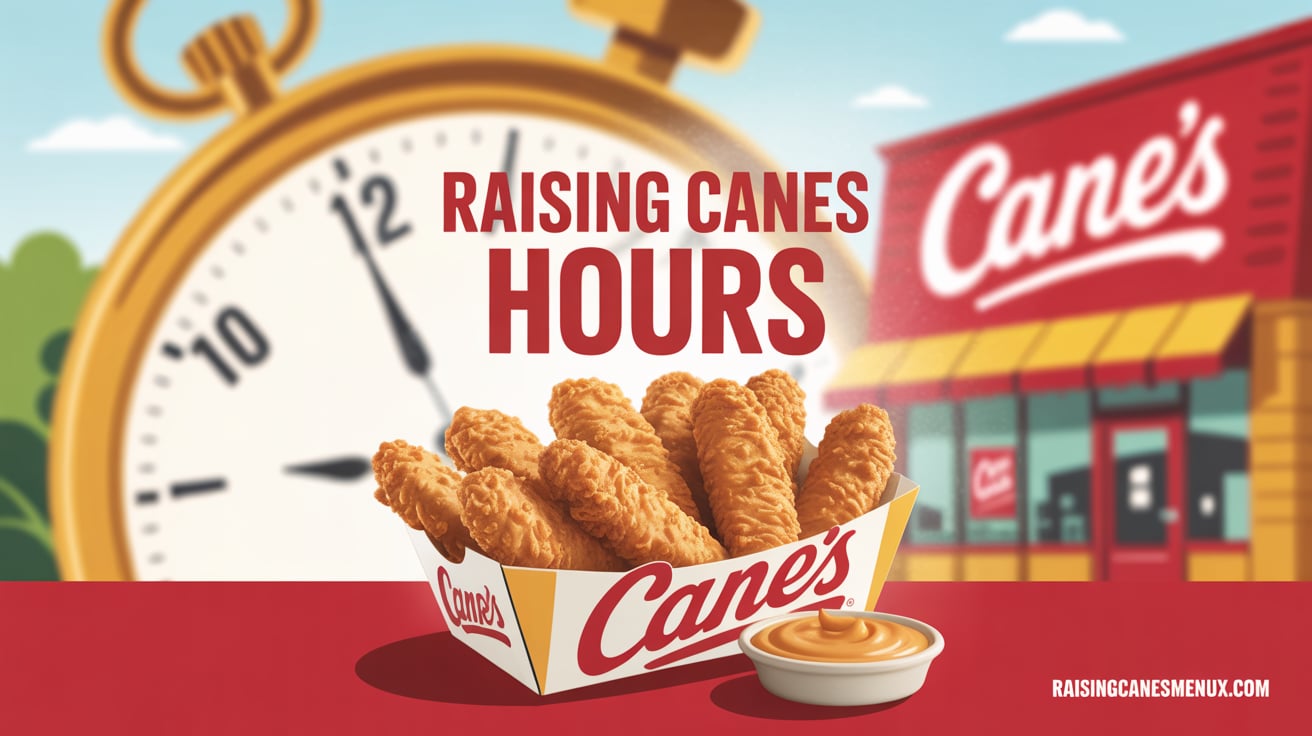 Raising Cane hour