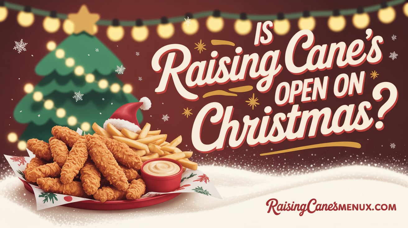 s raising cane's open on christmas?