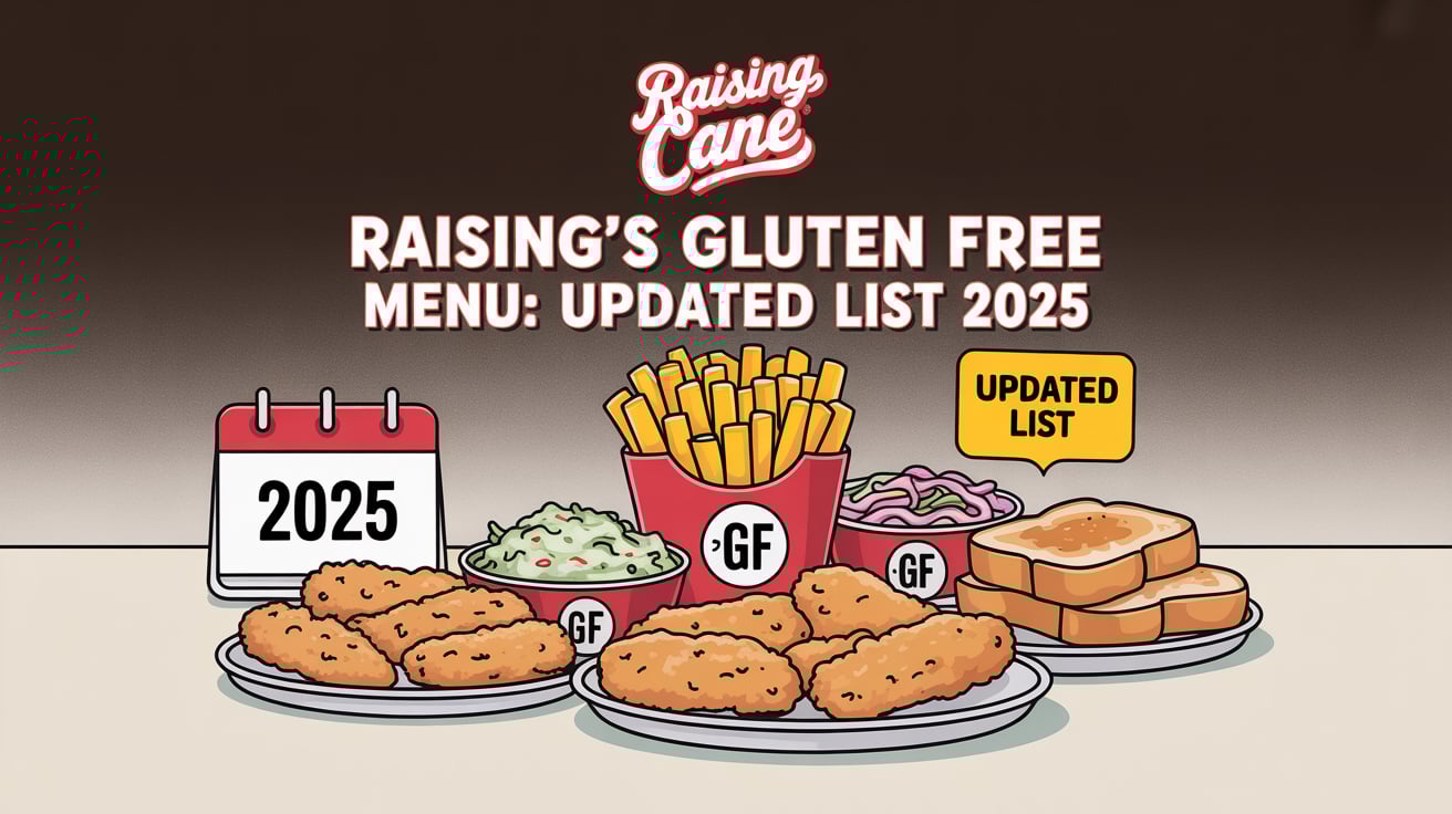 Raising Cane Gluten Free menu