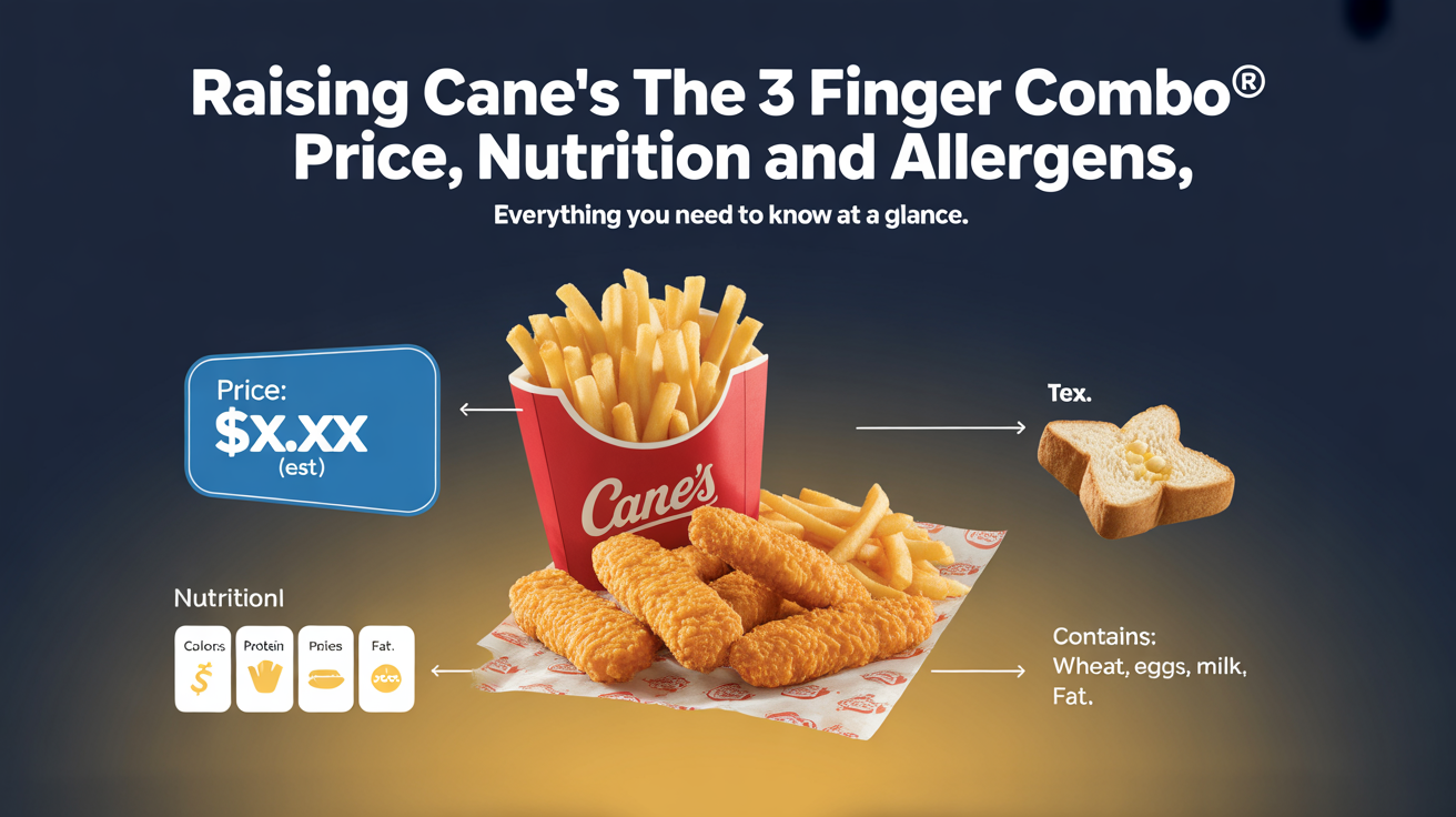 Raising Cane’s The 3 Finger Combo