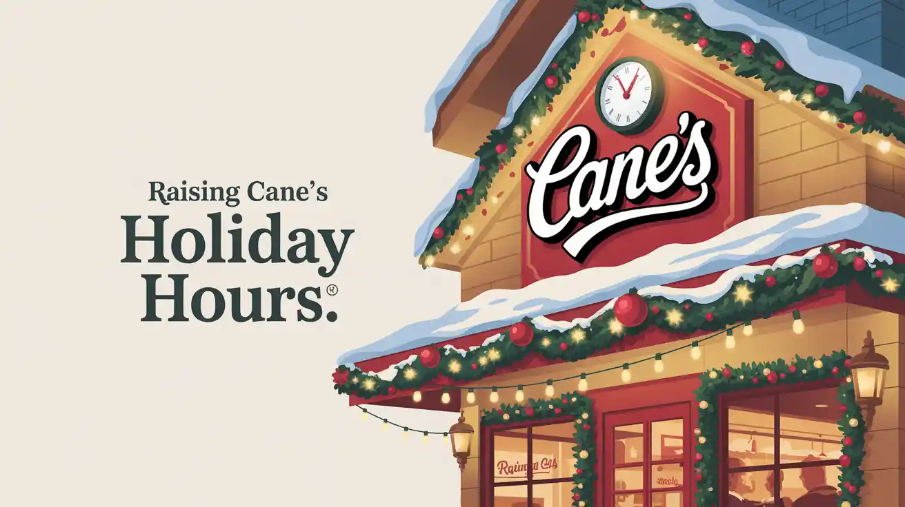 Raising cane Holiday Hour