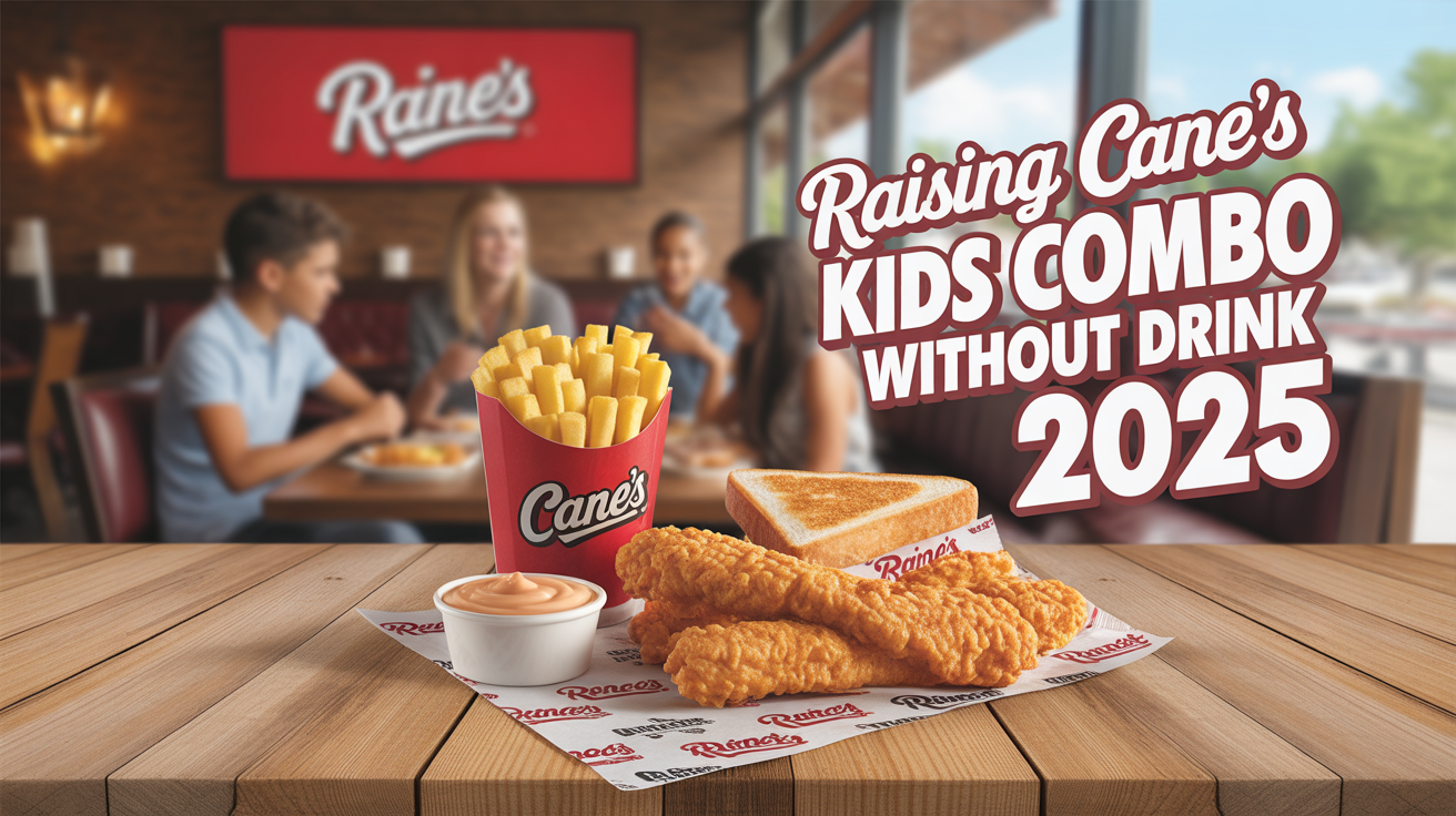 Raising cane kids combo without drinks
